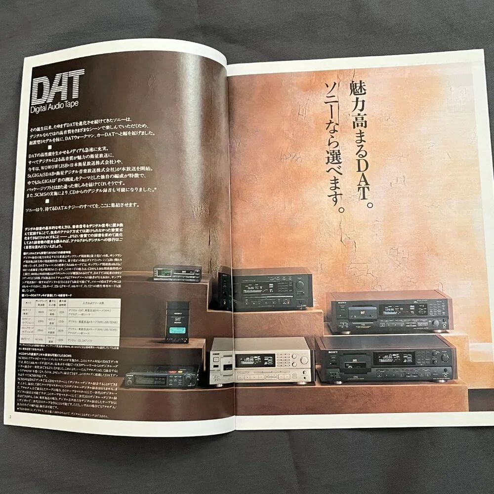 1991 Sony DAT brochure